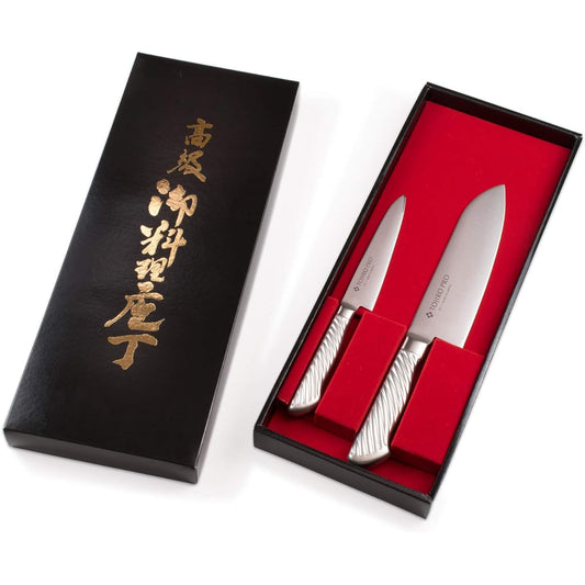 Tojiro PRO DP cobalt alloy steel split all stainless steel knife set of 2 FT-150A