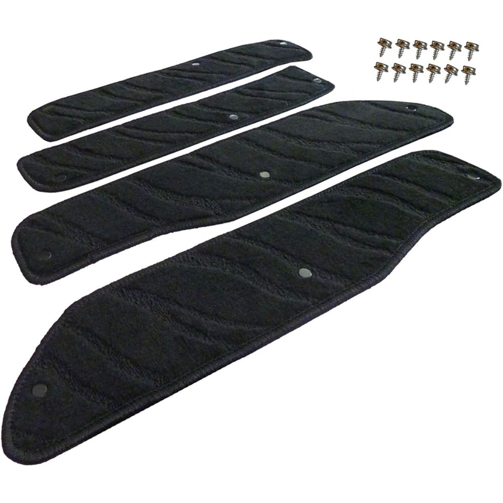 Fenice Car Mat Step Mat Domestic Production (Toyota Vellfire Vellfire Hybrid 30 Series) <Hook type/Screw grip included> Wave Black Non-slip shape Resistant to slipping Car mat (Car supplies specialty store)