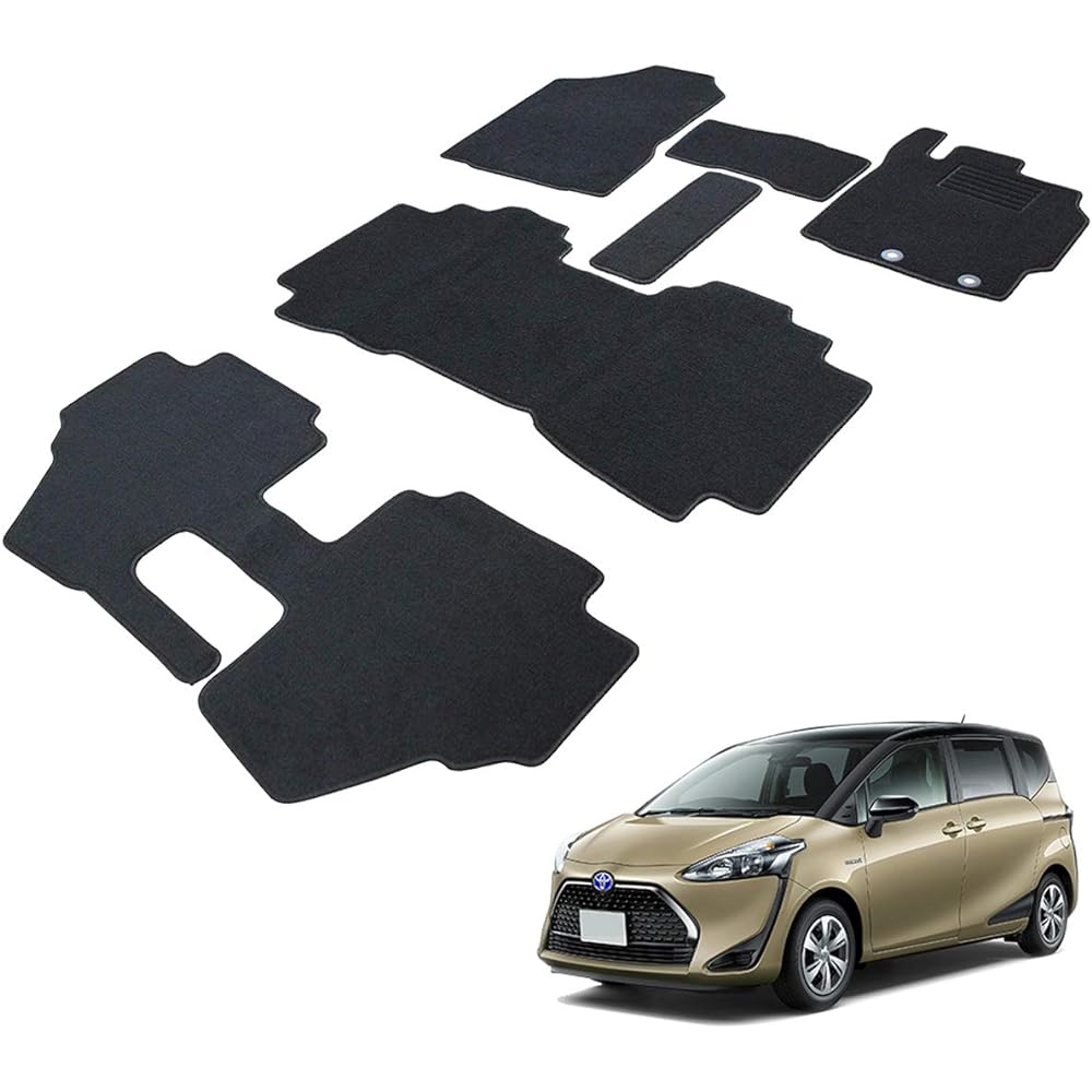 Fenice Car Mat Floor Mat Domestic Production (Toyota Sienta 170 Series) <For Hybrid Vehicles> Black Non-slip Shape Resistant to Slip Car Mat (Car Parts Specialty Store)