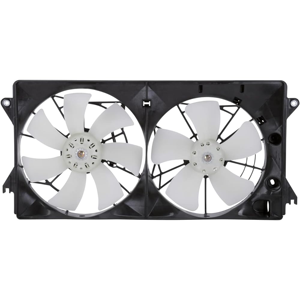 TYC 621350 Toyota replacement radiator/condenser cooling fan alignment