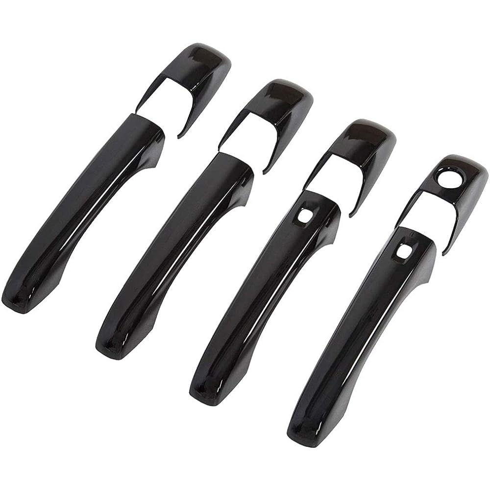 Sportuli Black Mirror Cover + Door handle cover replacement 2011-2021 J-EEP Grand Cheroke & D-ODGE DURANGO