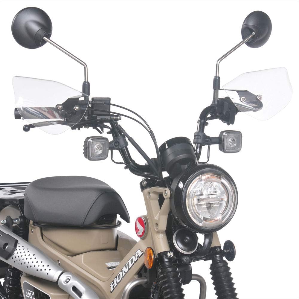 Asahi Windshield (AF ASAHI) Knuckle Visor Shockproof Acrylic Resin/Made in Japan CT125 Hunter Cub (2BJ-JA55/'20-) Clear M6-01