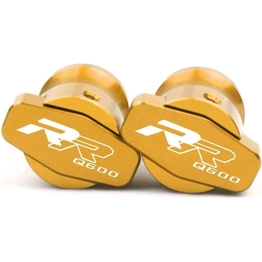 Stand Screw Slider Suitable for QJMOTO SRK600 QJ SRK600 Motorcycle Accessories CNC Rear Rocker Arm Spool Slider Bracket Screw (Color: Gold)