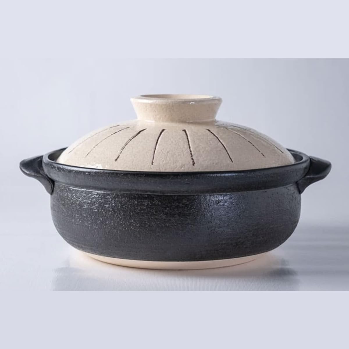 Banko ware (Banko ware) Saji pottery Ceramic coat IH compatible earthenware pot "Jukusa" (No. 8 (for 2-3 people: 2-3 cups))
