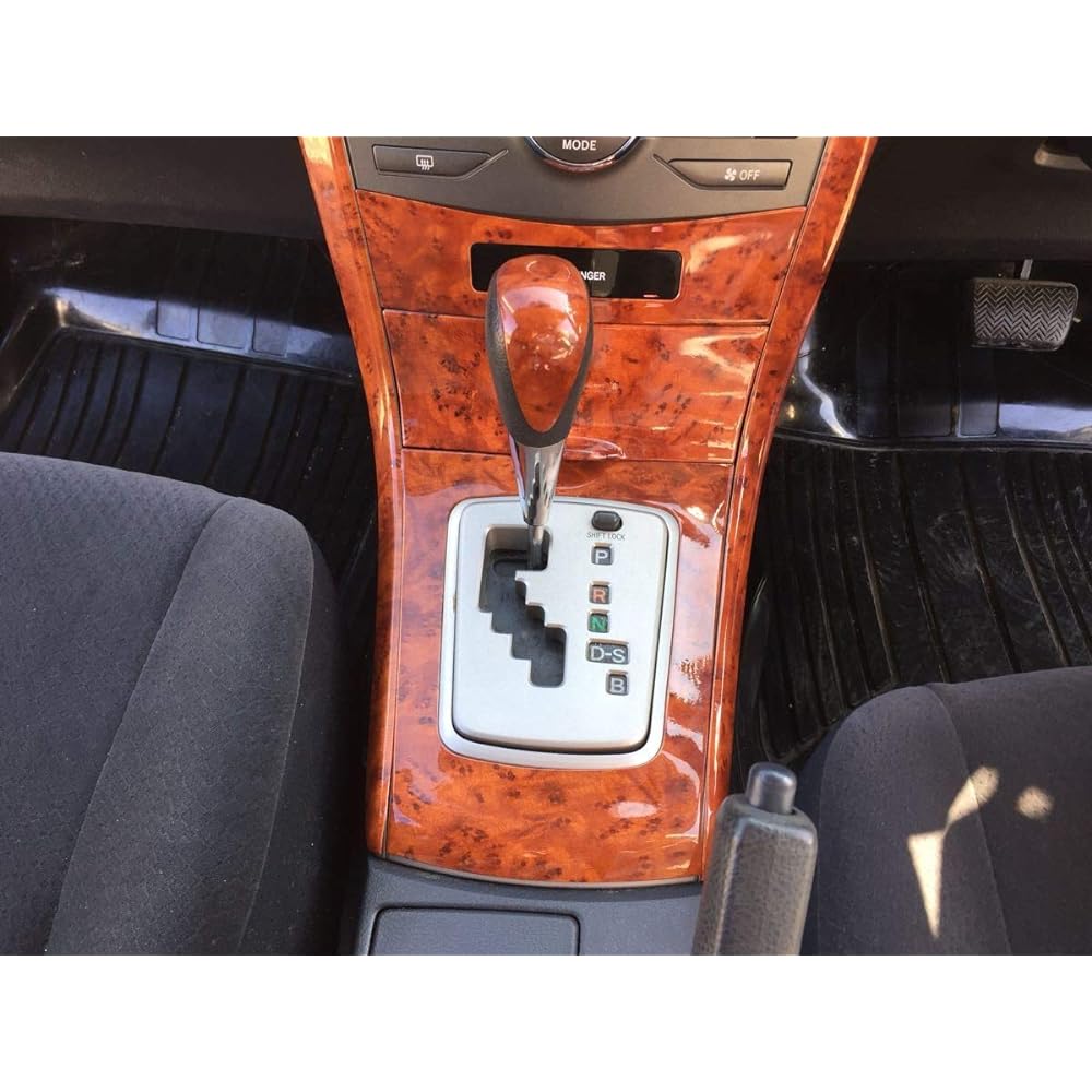 IDT Mini Waist Included 14 Series Corolla Fielder Interior Panel Wood Grain Air Conditioner Shift Console Cover 141 142 144