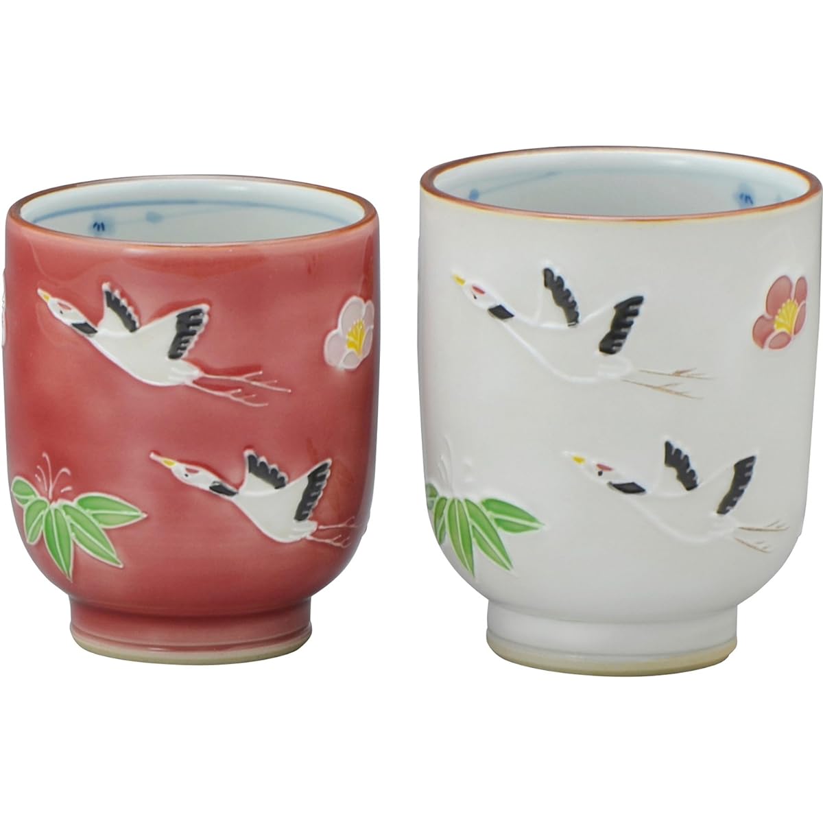 Kyoto ware, Kiyomizu ware, Shoho kiln, set teacup, flying USI943