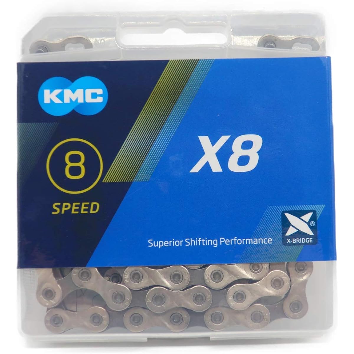 KMC X8 chain for 8 speed/8S/8 speed silver/gry 114Links [parallel import goods]