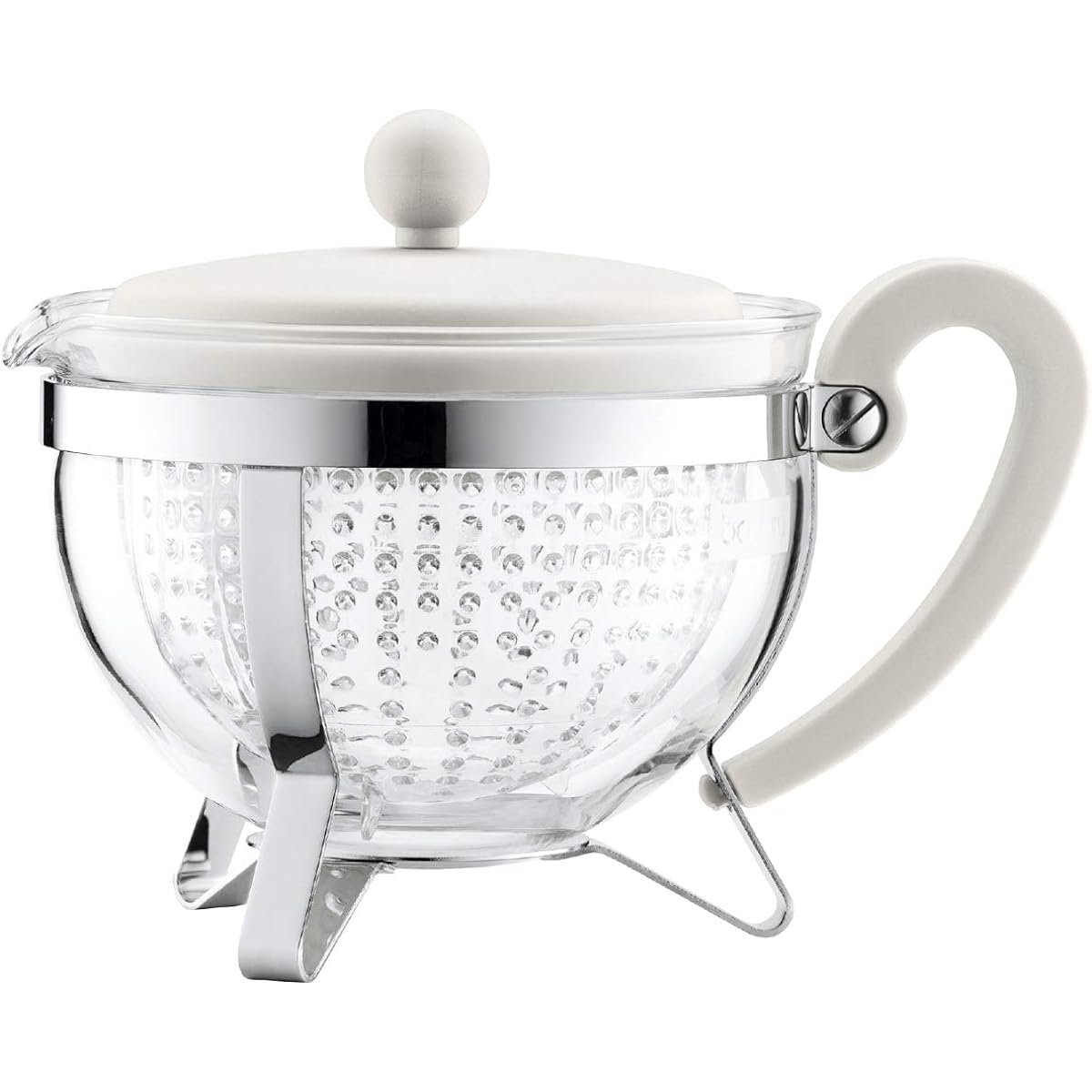 BODUM Teapot Tea Maker CHAMBORD Teapot 1000ml Off-White Black Tea Green Tea Chinese Tea Herbal Tea Fruit Tea Plastic Filter Glass Beaker Dishwasher Safe [Genuine Product] 1975-913