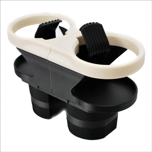 Shimashima Fab FIAT500 Drink Holder Early Model (2007~) Front Double/Ivory DH500PFW-IV