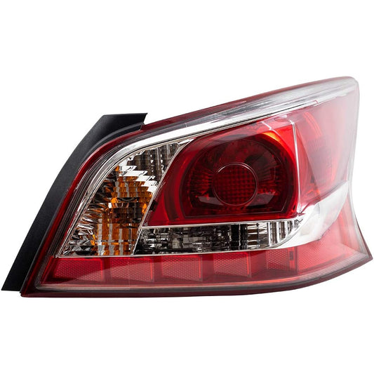 BROCK replacement Passenger Tail Light Tail Lens Lens Red Edge Trim with 2013-2015 Ultimate Massedan 26550-3TA0B