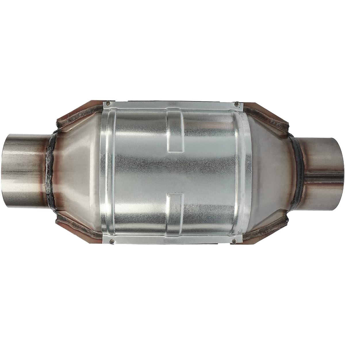Mayasaf 3 inch inlet/outlet with universal catalytic converter with heat shield (EPA compliant)