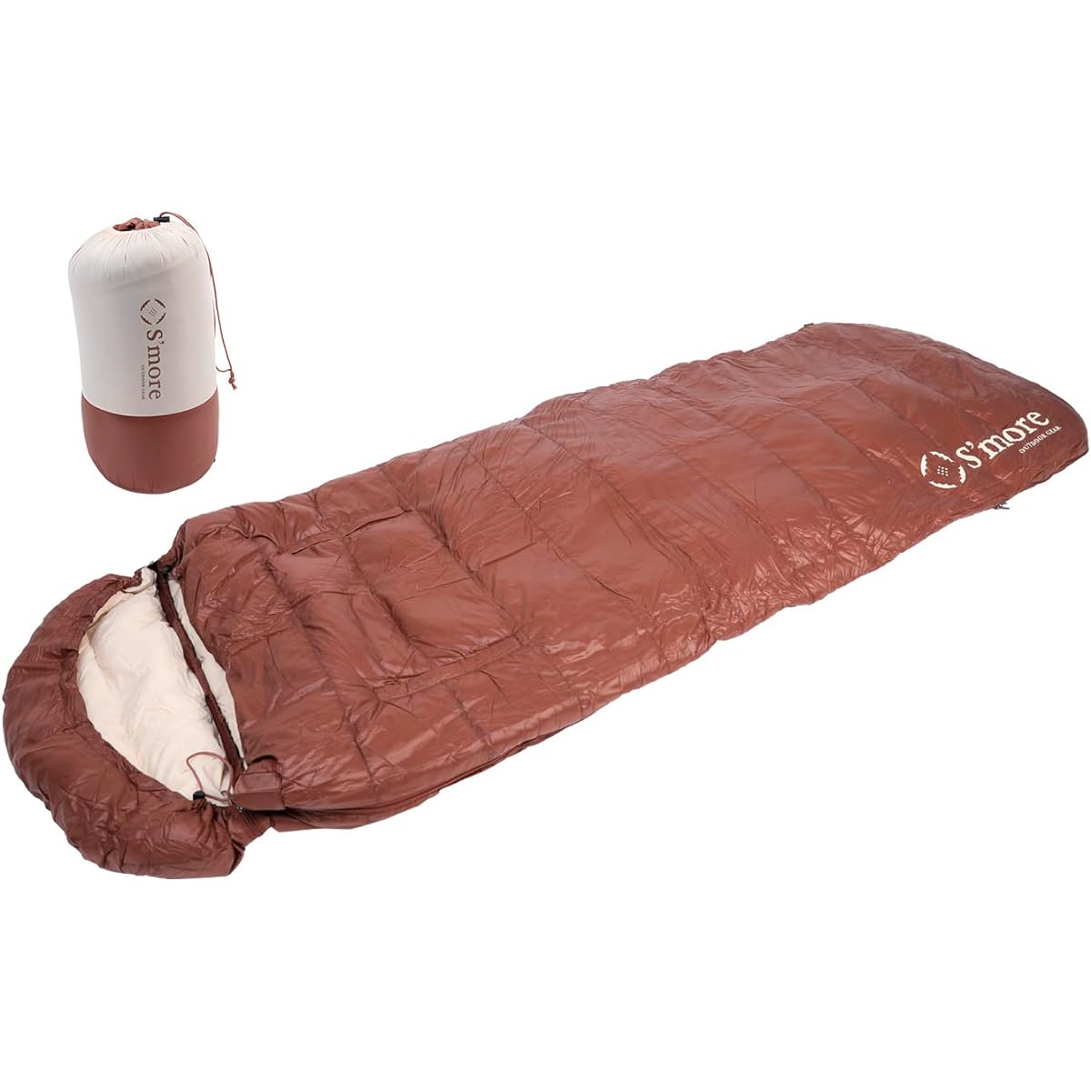 S'more OKURUMI BAG PRO Sleeping Bag, Compact, Lightweight, Extends Limbs, Warm, Washable, Envelope Type, Outdoor, 90% Down, 210x80cm