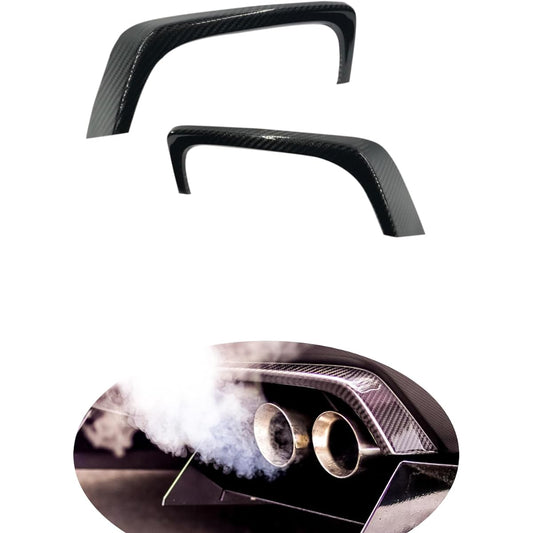 GOGOCARBON Exhaust Pipe Heat Shield Cover Scarf Guard Cowl Carbon Subaru WRX STI VAB/WRX S4 VAG 2015-2021 SUBARU Compatible Sedan Dry Carbon 3K Twill Lightweight Strong UV Clear Coating Exterior