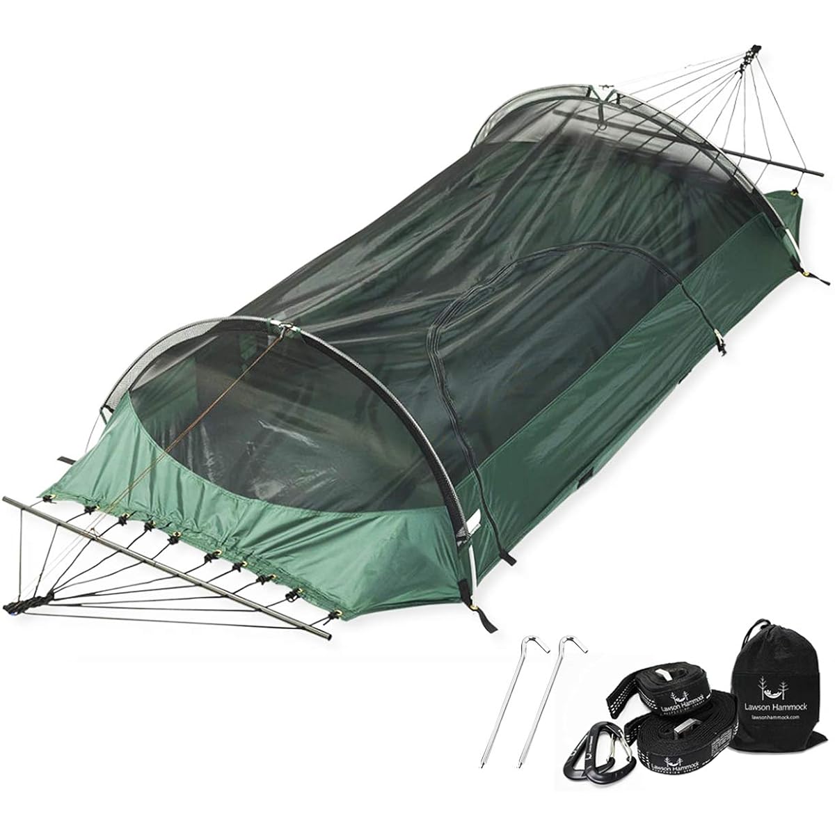 Hammock used by the US Navy Lawson Hammock New model [Japanese genuine product] Blue Ridge Camping Hammock with dedicated suspension strap Lawson Hammock Hammock Solo Tent Blue Ridge Camping Hammock