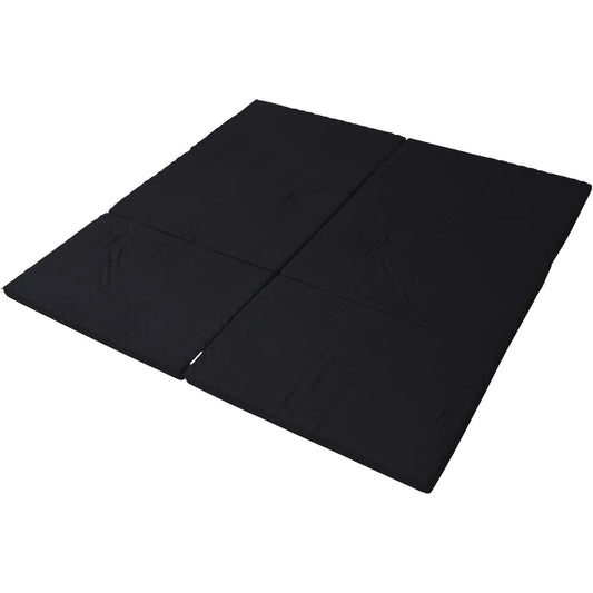 Achilles Mattress Balance Type Set of 2 Pieces Connectable for 3 People Total Width 200 Firm Black MK5-FML 200 BK