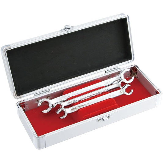 Pro-Auto Flare Nut Wrench 3 Piece Set (Flat Type) FNF-3S