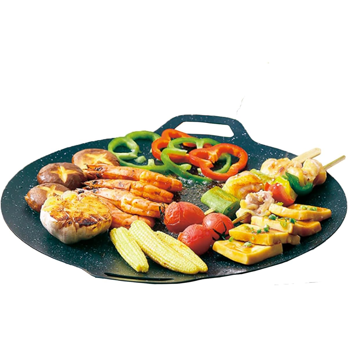 [Brencheri] Multi Griddle BBQ Outdoor Product Type, Comes with anti-stick coating. 30cm