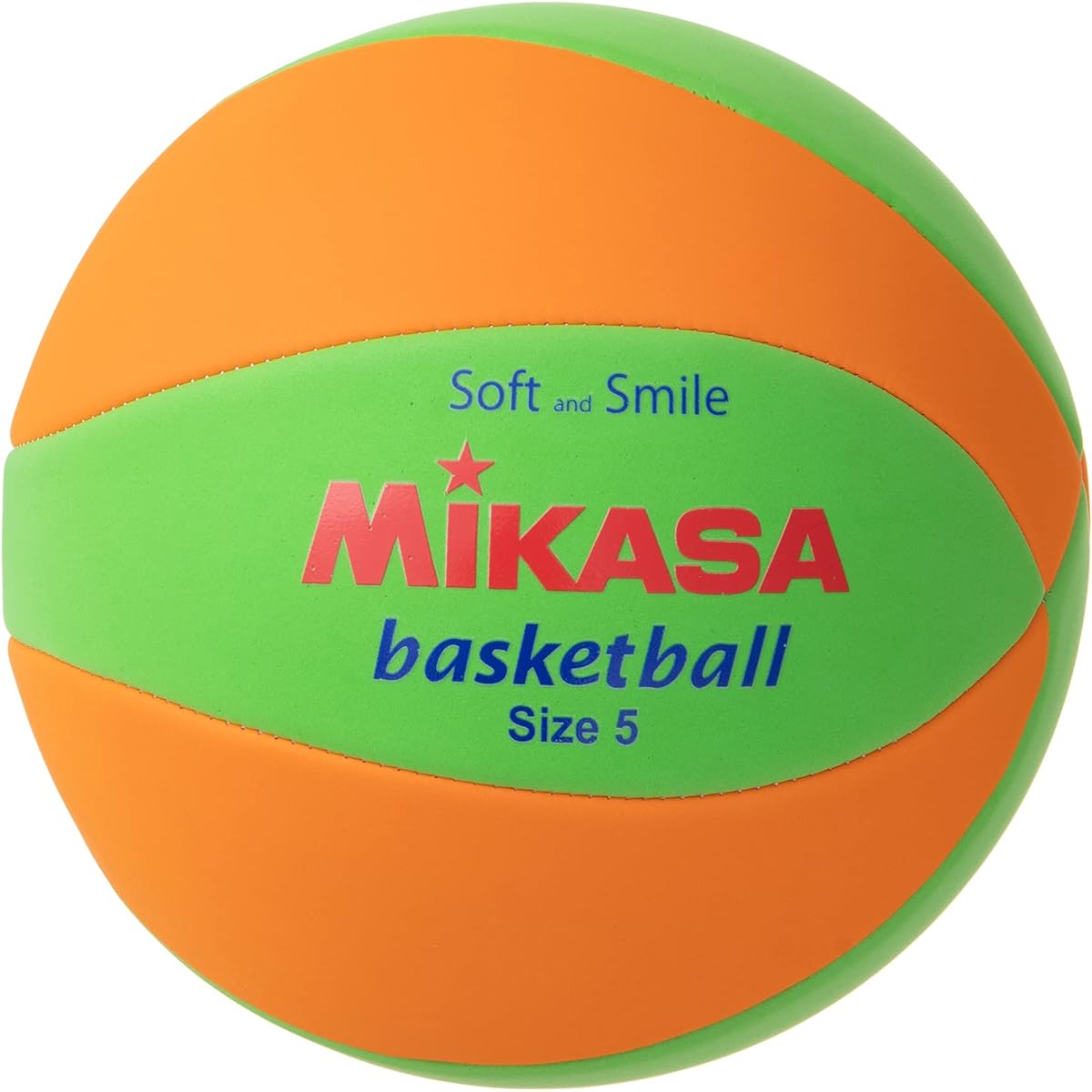 MIKASA Smile Basketball No. 5 (for elementary school students) Machine stitched Light Green/Orange STPEB5-LGO Recommended internal pressure 0.20~0.25 (kgf/cm2)