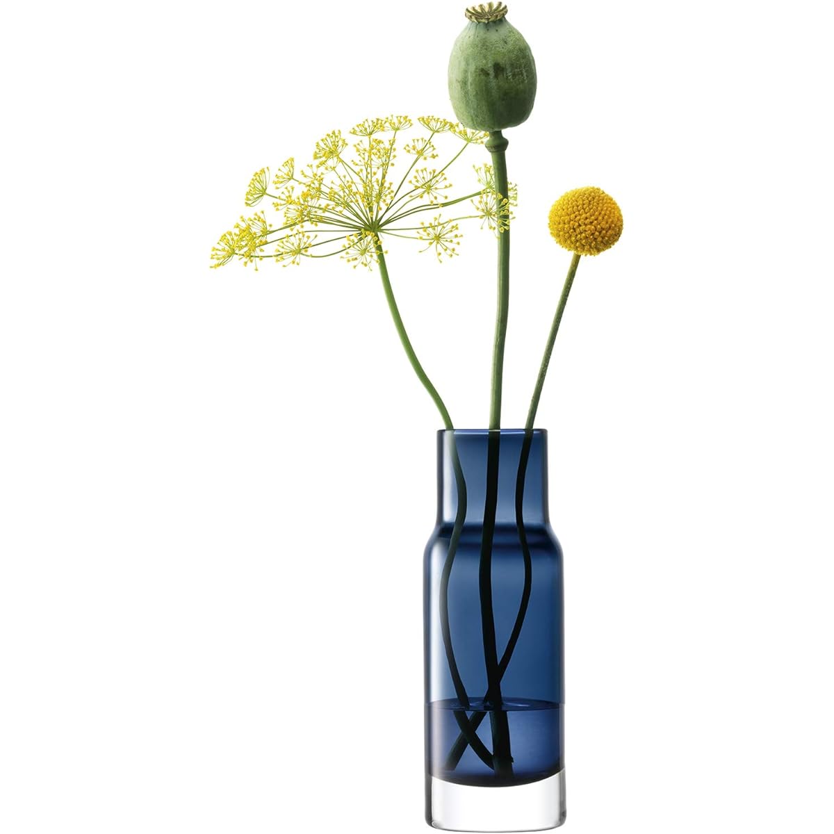 LSA Flower Base Blue W7xD7xH19cm LSA LUT87, G1551-19-610