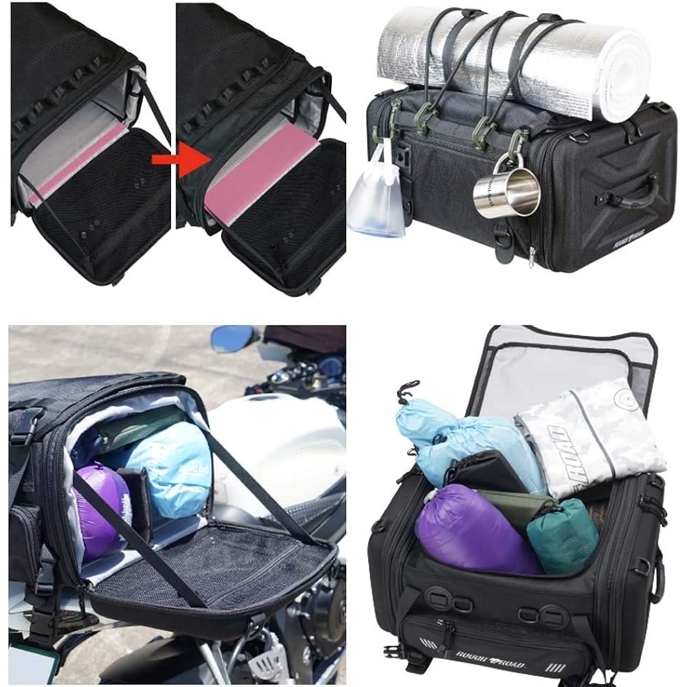 ROUGH&ROAD Bike Bag Container Seat Bag 40 Black 40ℓ RR9037