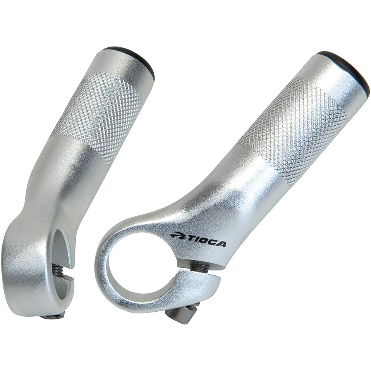 TIOGA Power Studs 5 Silver Aluminum Bar End 90mm HBE01301