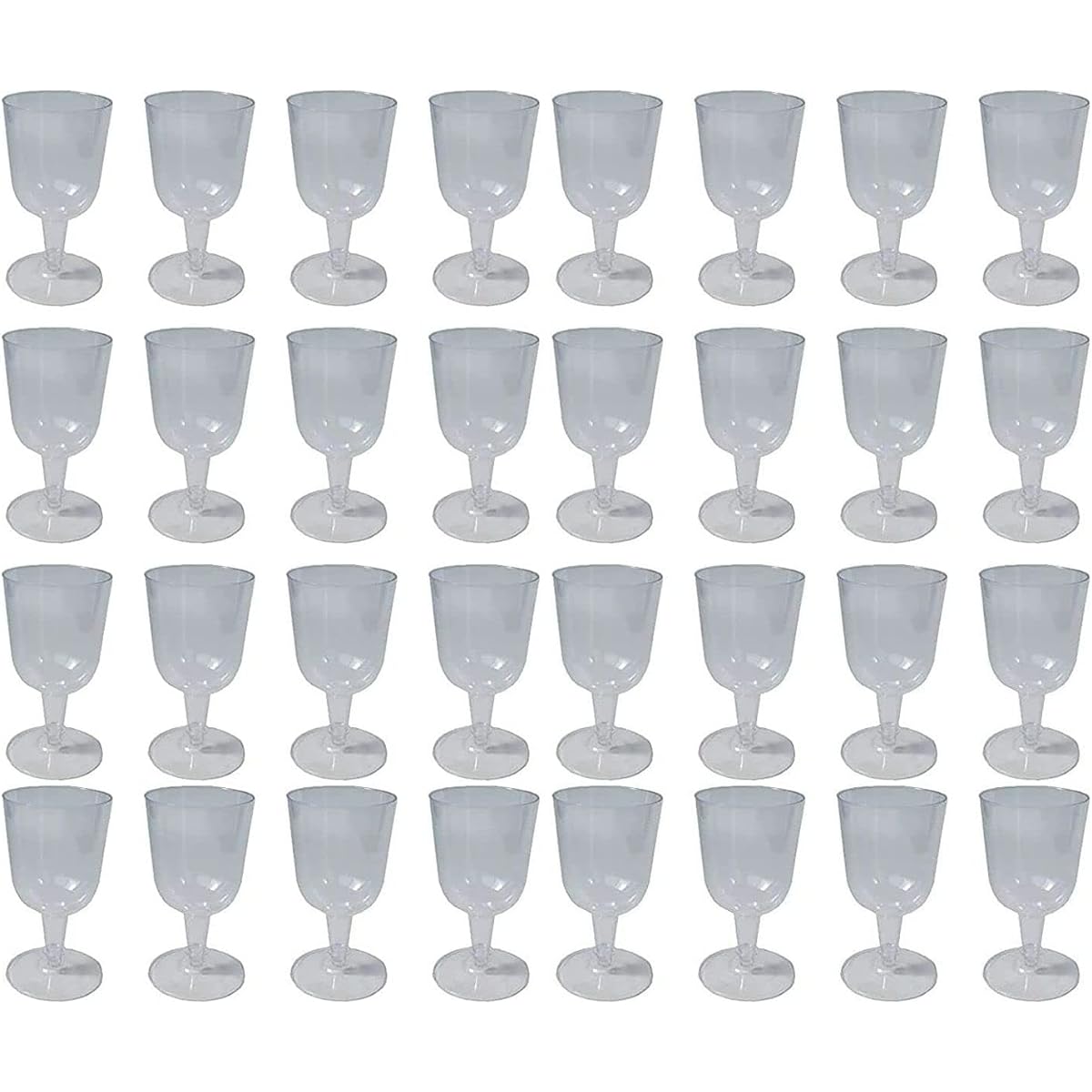 Wine Glasses Plastic Wine Cups 32 Pieces Perfect for Camping and Outdoors SVW-32