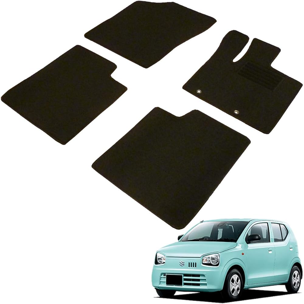 Fenice Car Mat Floor Mat Domestic Production (For Suzuki Alto HA36S / AT) Black Anti-Slip Shape Resistant to Slip Car Mat (Car Parts Specialty Store)