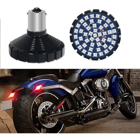 TURNINGMAX 1156 Red LED Rearwin Car LED Valve Hyper Flash No motorcycle