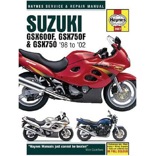 Haynes repair manual - GSX600 F / 750 F / 750 3987