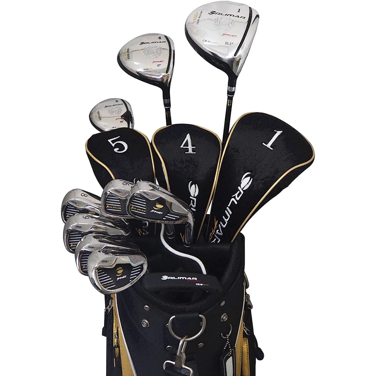 ORLIMAR ORM-900 Men's Golf Full Set [Right] SR 9 Type with Caddy Bag