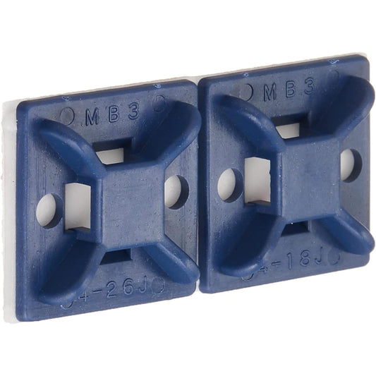 Hellaman Tighton Inshulock metal content tie fixing device (screw type) MCMB3A-BLU_100 pieces