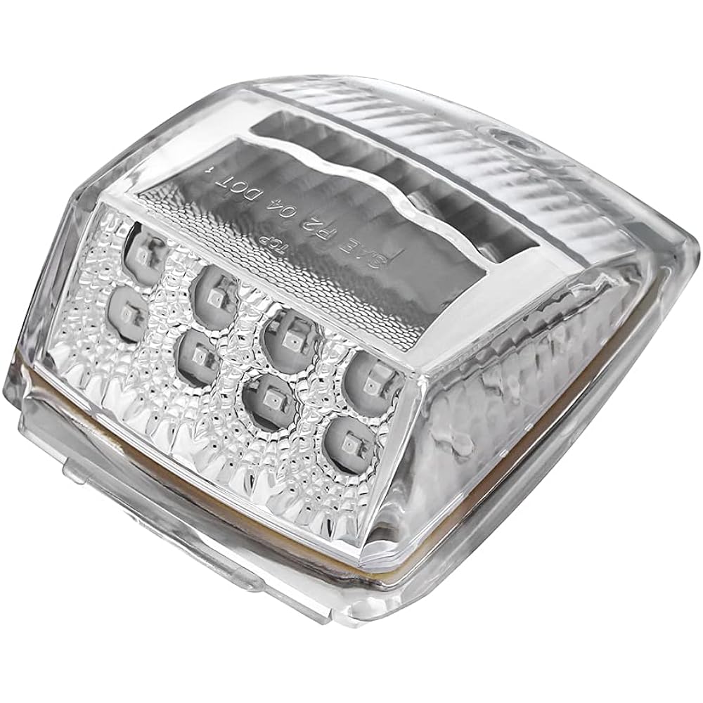 UNITED PACIFIC 17 LED Reflector Square Cabrite -Amber LED/Clear Lens
