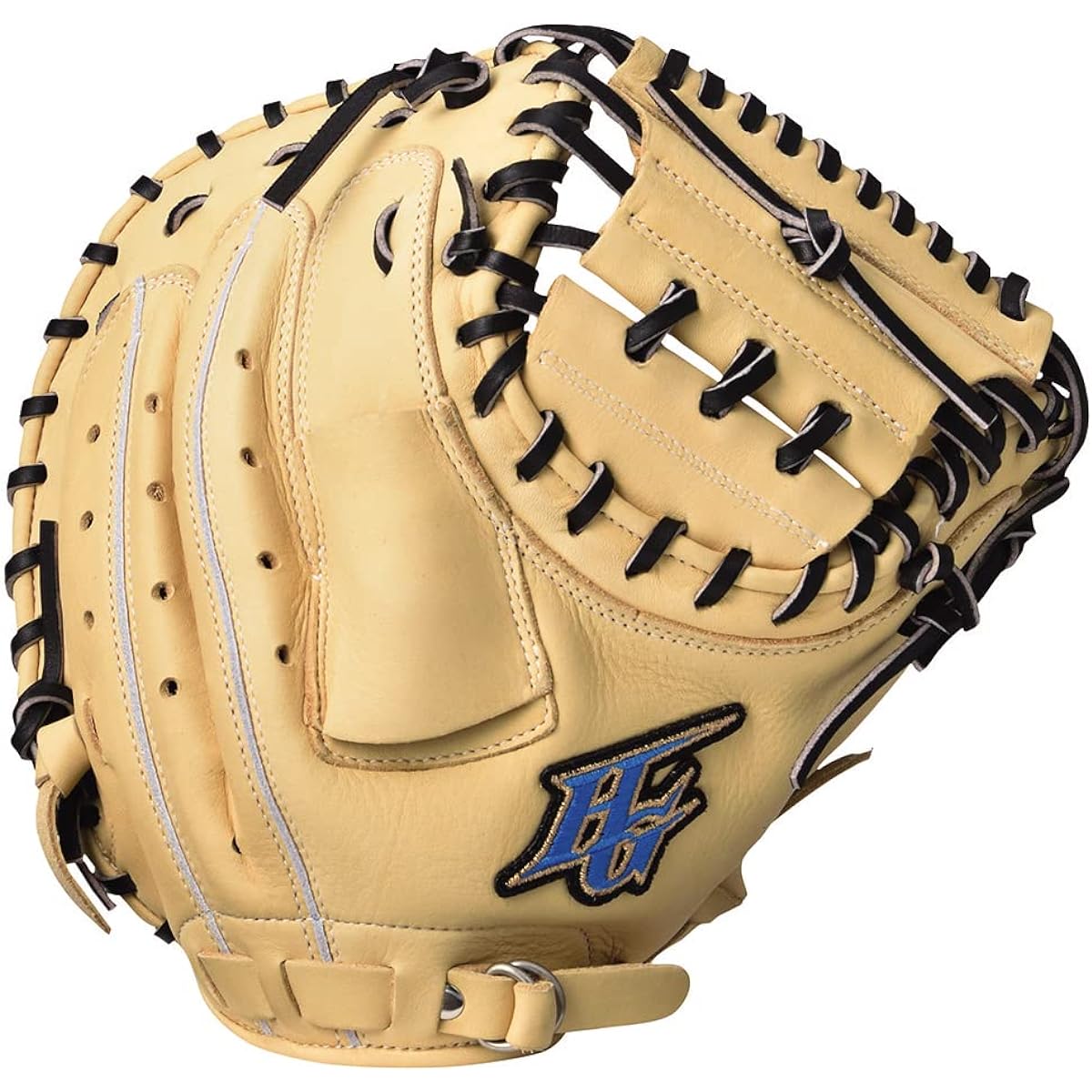 HI-GOLD Youth Softball Catcher's Mitt ROOKIES Series RKG-511M Camel x Black