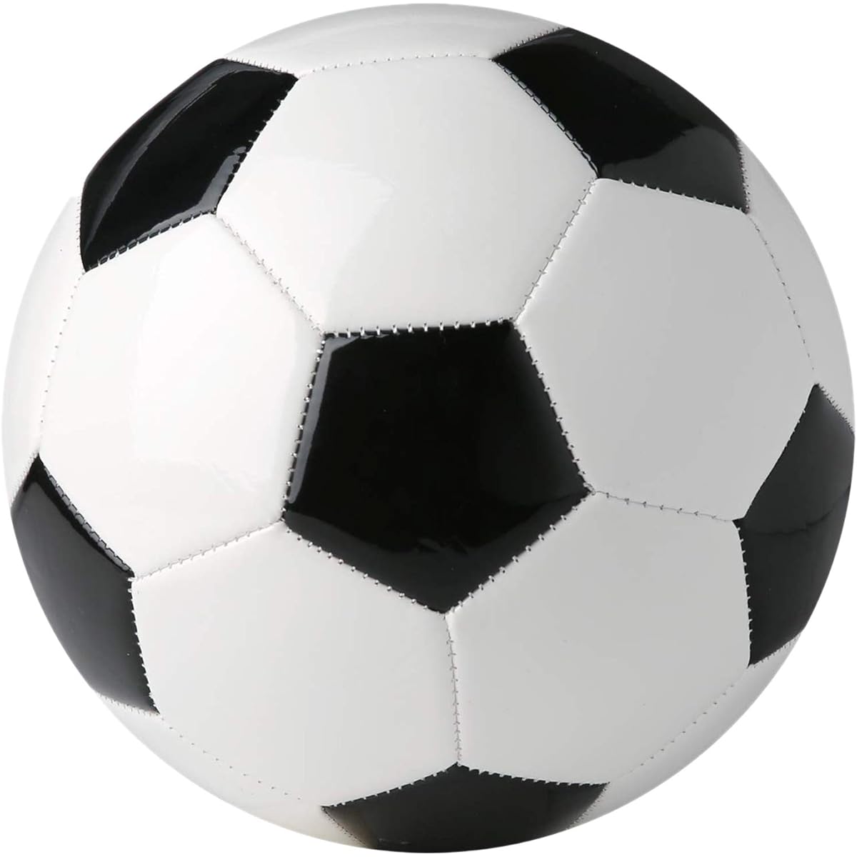 Soccer Ball No. 3 Certification Ball Air Pump for Children, Elementary School Students, Junior High School Students, Junior High School, High School, University, Practice Matches, Soccer Tournaments, Lightweight, Black and White, No. 3