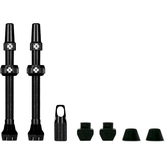 Muc-Off Tubeless Valve Black 44mm Tubeless Valve Stem Valve Core Removal Tool for Tubeless Tires with Presta Valve Stem Cap