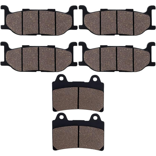 Cyleto Front and Rear Brake Pads for YAMAHA XV1600 Roadstar 1600 2001 2002 2003 2004 2005 / XV 1600 Road Star Silverado 2007 2008 2009