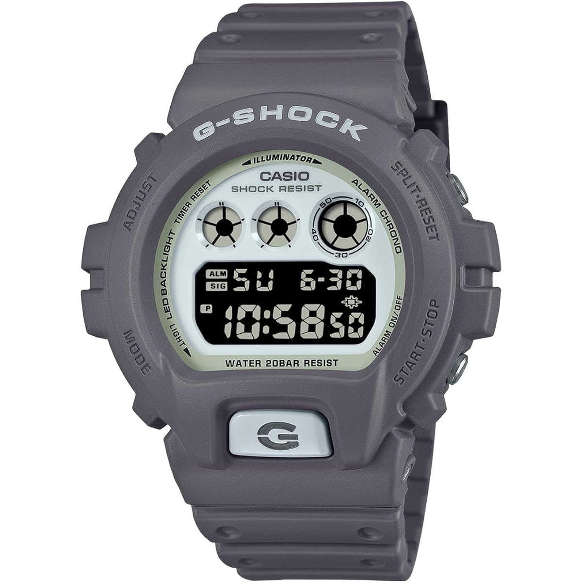 G-Shock [Casio] Watch [Domestic regular product] Hidden Glow Series DW-6900HD-8JF Men's Gray
