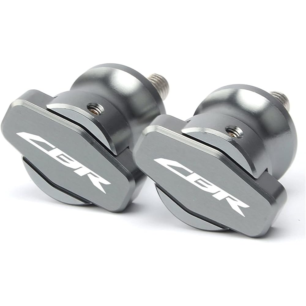 Stand Screw Slider Universal 8mm Aluminum Swingarm Spool Slider Compatible with Honda CBR1000 600 900 929 954 RR CBR 600 F2, F3, F4, F4i (Color: Titanium)