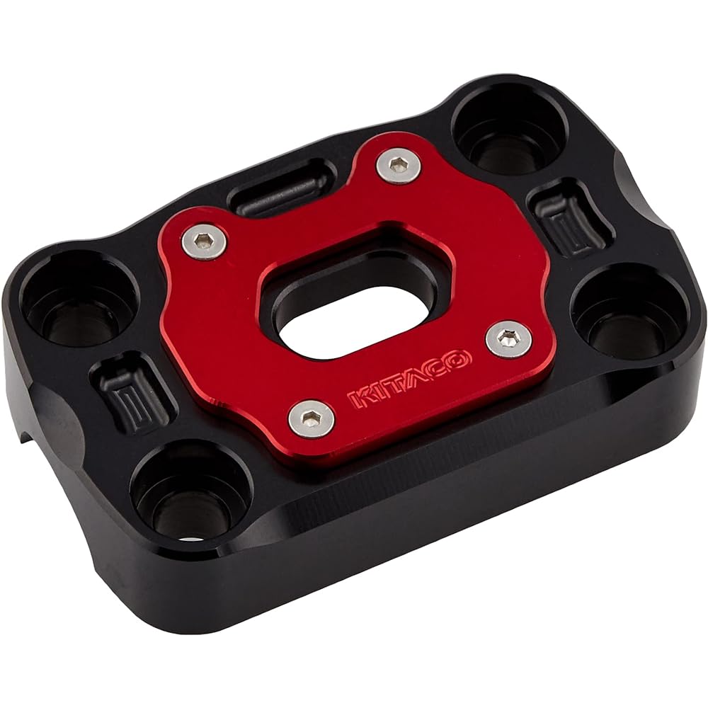 KITACO Handle Upper Holder PCX125/PCX150/Forza SI Black/Red Anodized 561-1822120