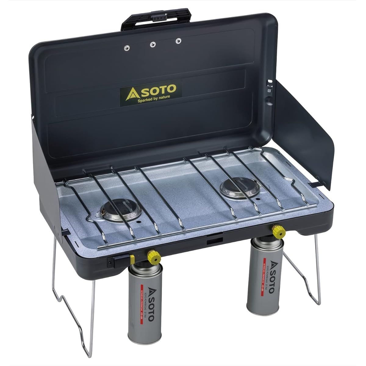 [SOTO] Made in Japan Two Burner Compact Stove CB Can Group Camping 2 Burner ST-527