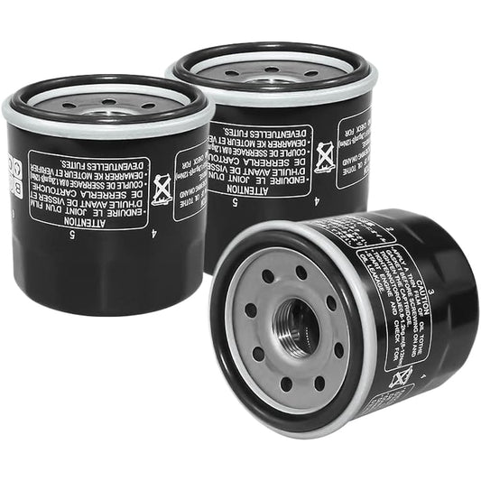 Motorcycle Oil Filter K/awasa-ki Z750 Z750S Z1000 Ninja ZX600 ZX6R ZX6RR ZX636 ZX900 ZX9R ZX1000 ZX10R ZX12R ZR250 W650 ZZR600 (Color: Black 3)