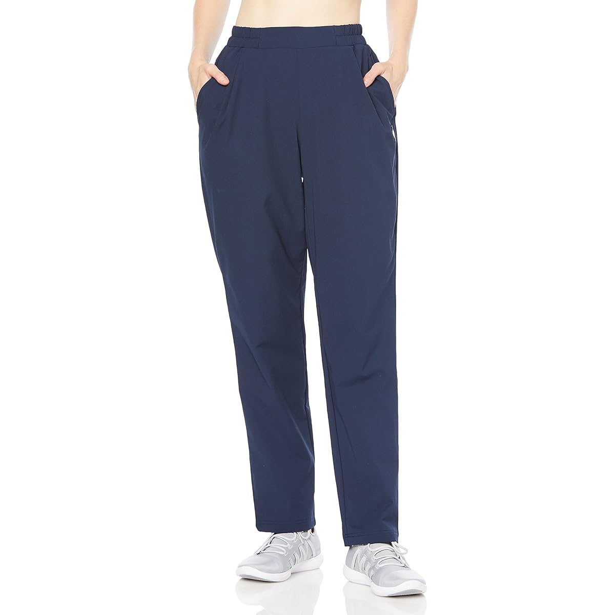 [Le Coq Sportif] Cross Fine Brush Stretch Cross Long Pants Women's QMWSJG21