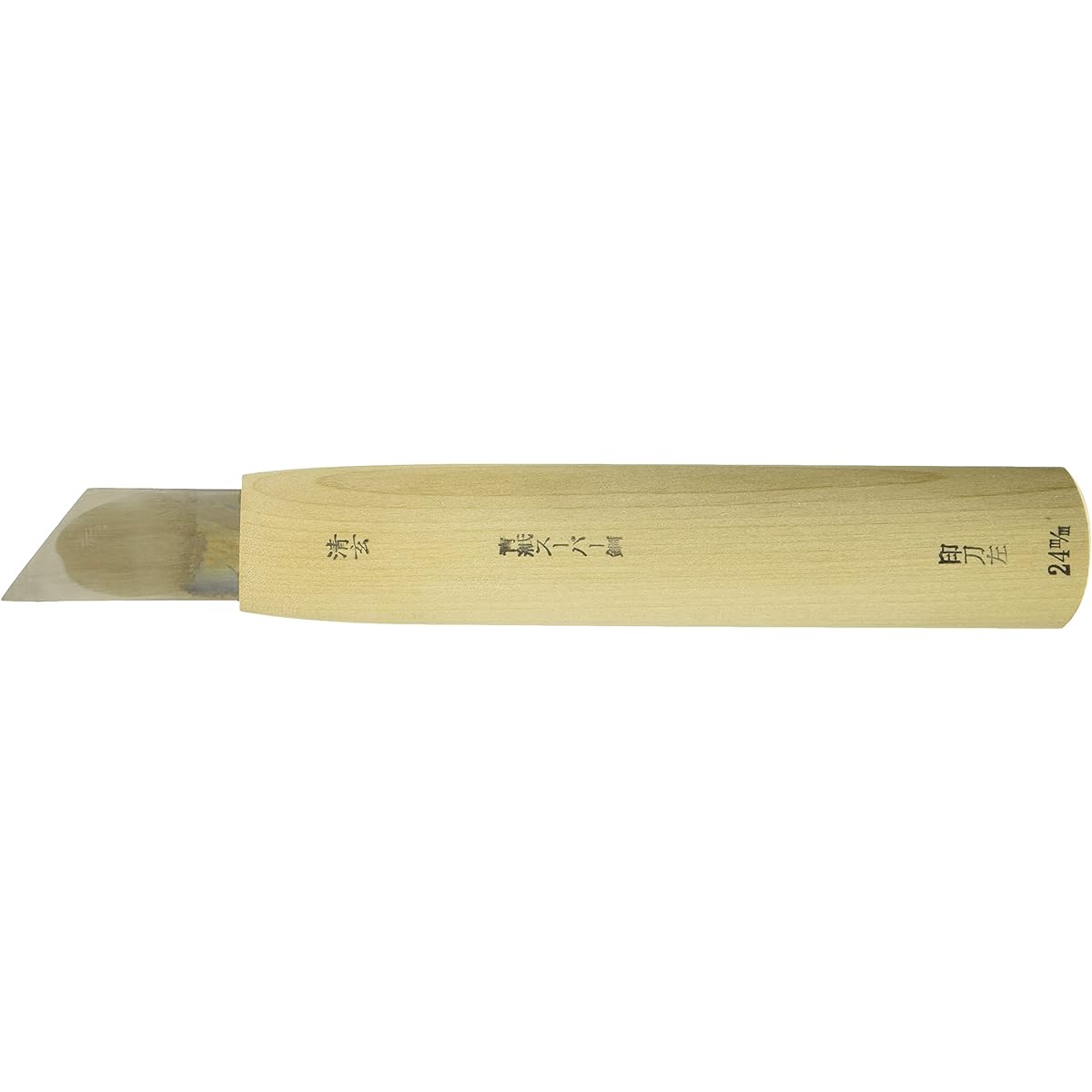 Kawasei Hamono Kogyo Professional Chisel CJ12 Seal Knife Left 24mm Body: Depth 2cm Body: Height 23cm Body: Width 3.5cm