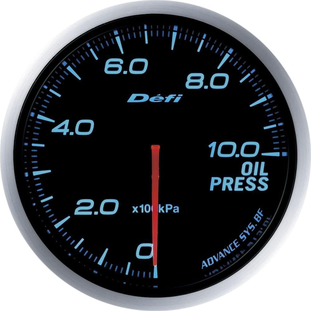 Nippon Seiki Defi Meter [Defi-Link ADVANCE BF] Oil Pressure Gauge (White) DF10201