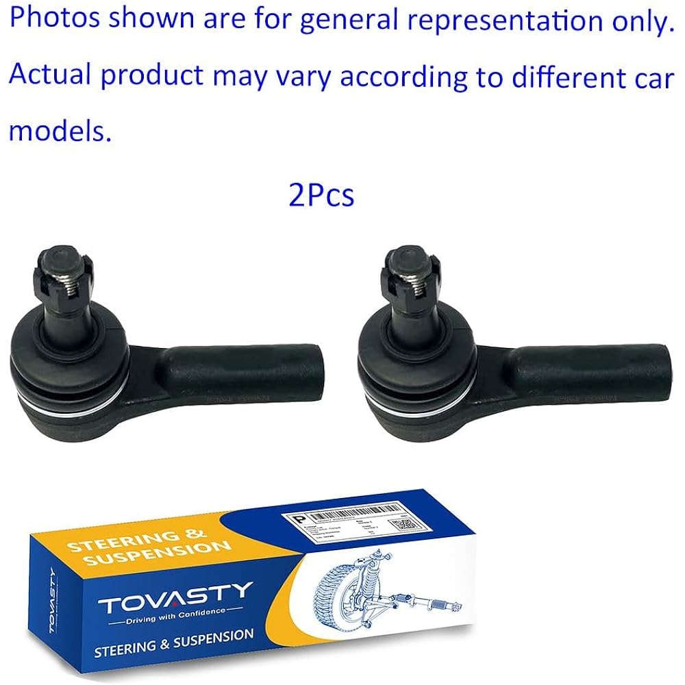 TOVASTY TR2192 2 Peace Outer Steering Tie Rod End 2008-10 Chrysler Town & Country / 2008-10 Dodge Grand Caravan / 2009-10 For Lutan