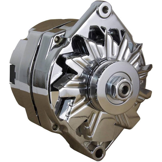 RareElectrical chromium BBC SBC Chevrolet Netter 110 Ampire 1 Wire HO Self -Exit Energy Zing Part number 7127ch