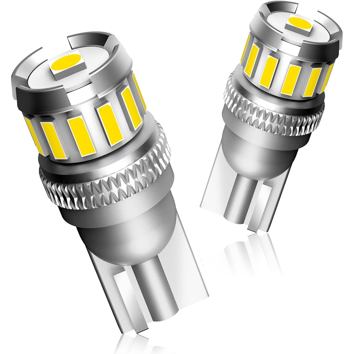 AUTOONE 194 LED Bulb, License Plate Light 300% High Brightness T10 168 2825 W5W LED Bulbs for Dome Map Door Courtesy Interior Car Lights 6500K White, Pack of 2