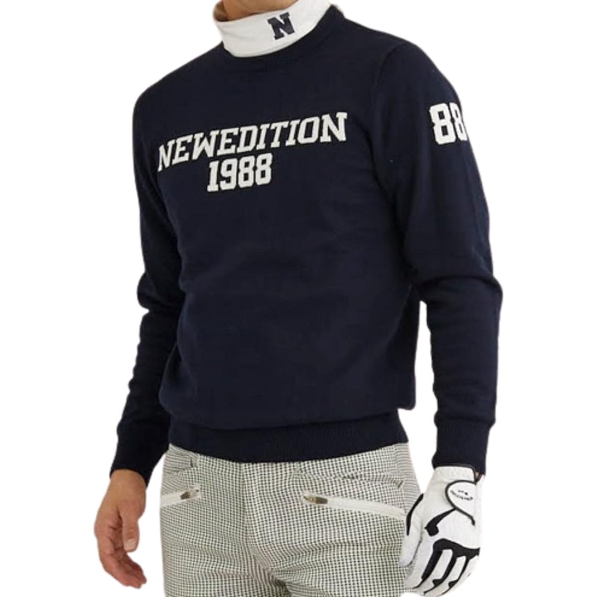 [NewEdition GOLF] Golf Sweater Men's Golf Wear Men's Logo Golf Tops Crew Neck Stretch Men's NEG-517