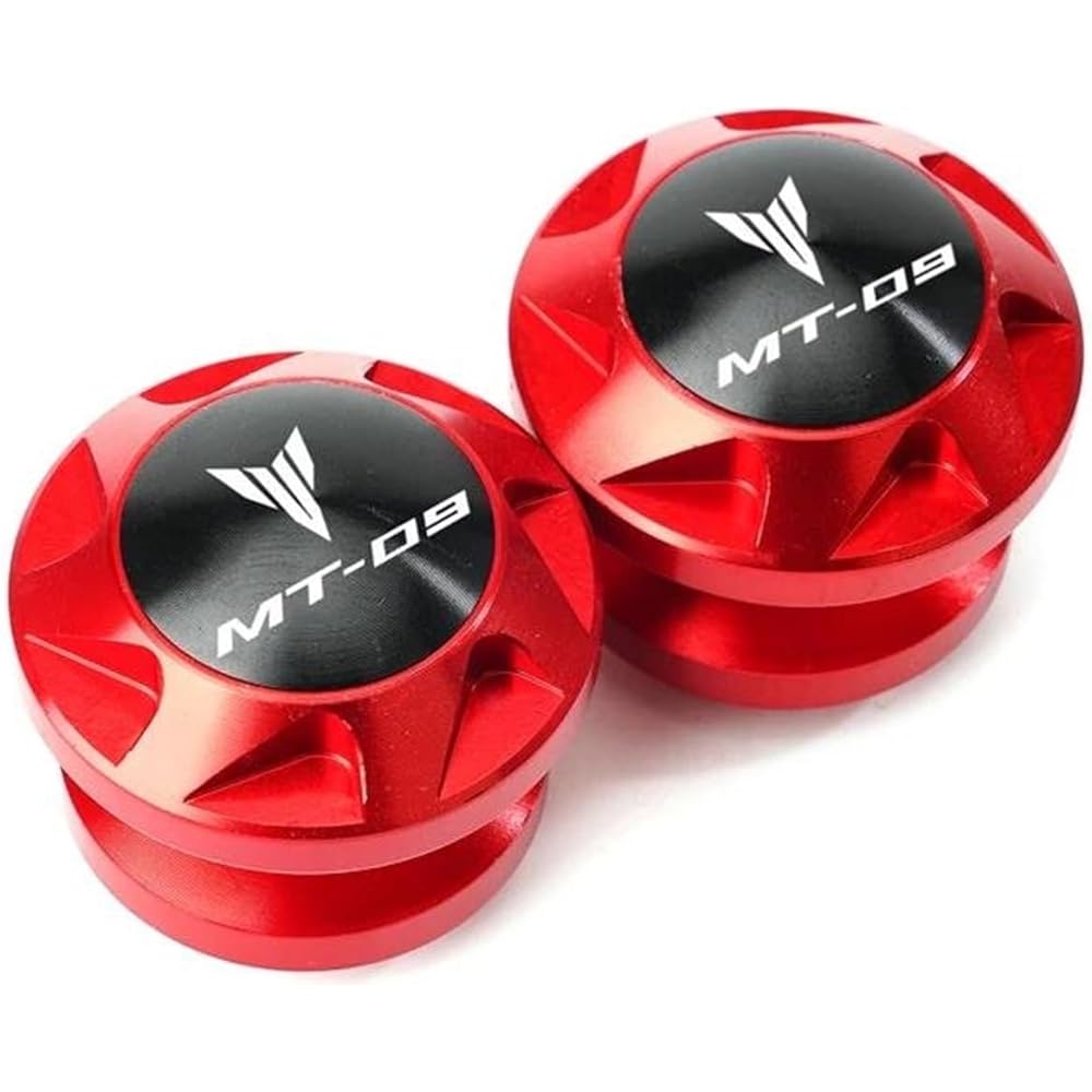 Bike Stand Swing Arm Slider M6 Swing Arm Spool Slider Stand Screw Motorcycle Accessories For MT-09 MT09 MT 09 Tracer 2014-2019 2018 2017 (Color: Red)