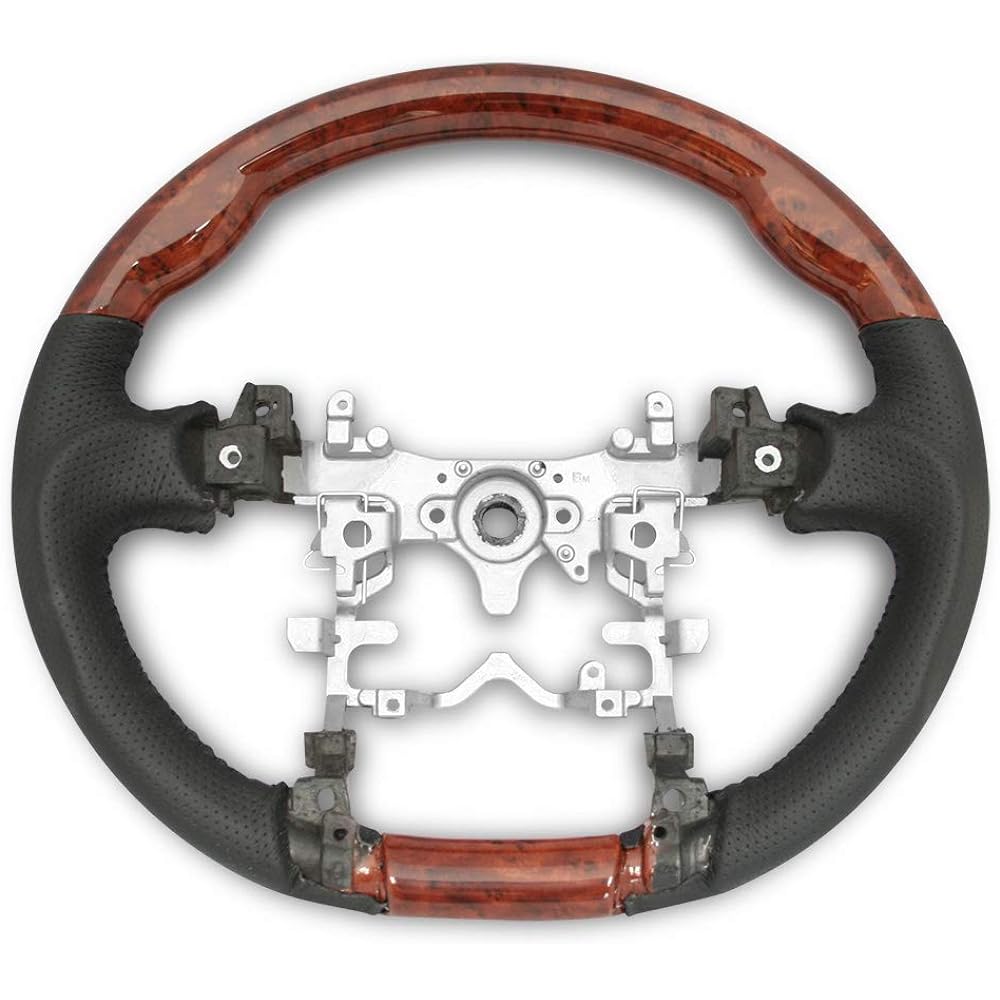 TRISTAR'S [Prius ZVW 30 Series] Gun Grip Steering Shift Knob Brown Wood Grain